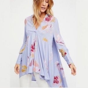 NWT Free People Field of Butterflies Swing Tunic